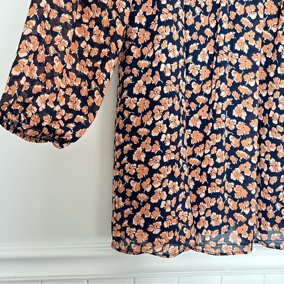 Abercrombie & Fitch Floral Tiered Smocked Mini Dress fits Medium to Large * D3 - Picture 5 of 16